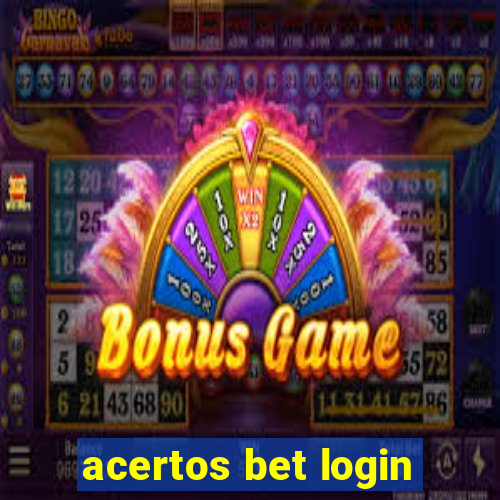 acertos bet login